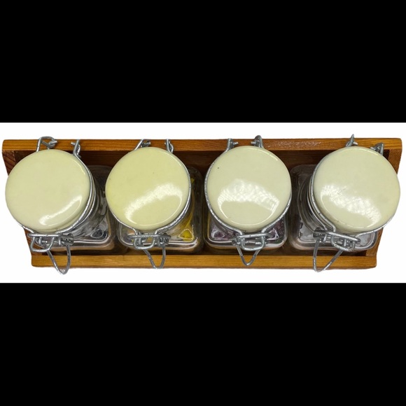 Napa Creations Wooden Faux Flowers Jars Holder - Picture 4 of 10